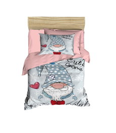 L'essentiel linge de maison Juego de Funda Nórdica PH143 Azul, Blanco y Rosa